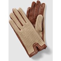 Roeckl Handschuhe in Strick-Optik Modell 'Sanremo' in Cognac, Größe 7 von Roeckl