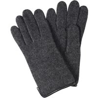 Roeckl Herren Handschuhe grau Schur-Wolle meliert von Roeckl