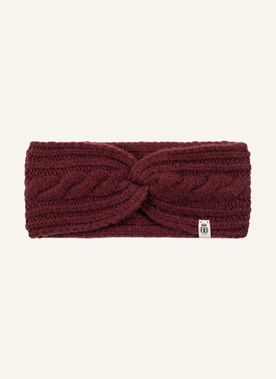 Roeckl Cashmere-Stirnband Cabled Charm rot von Roeckl