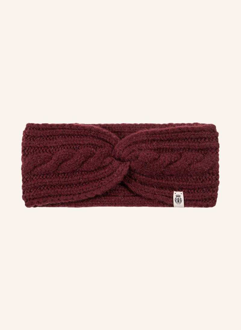 Roeckl Cashmere-Stirnband Cabled Charm rot von Roeckl