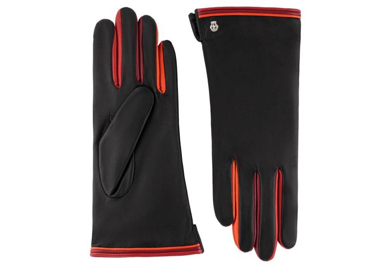 Roeckl Lederhandschuhe Berlin Fingerhandschuhe mit Farbkontrasten von Roeckl