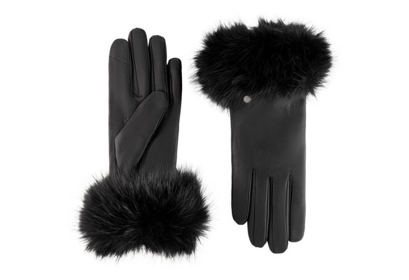 Roeckl Lederhandschuhe Biella Fingerhandschuhe mit Kunstpelzbund von Roeckl