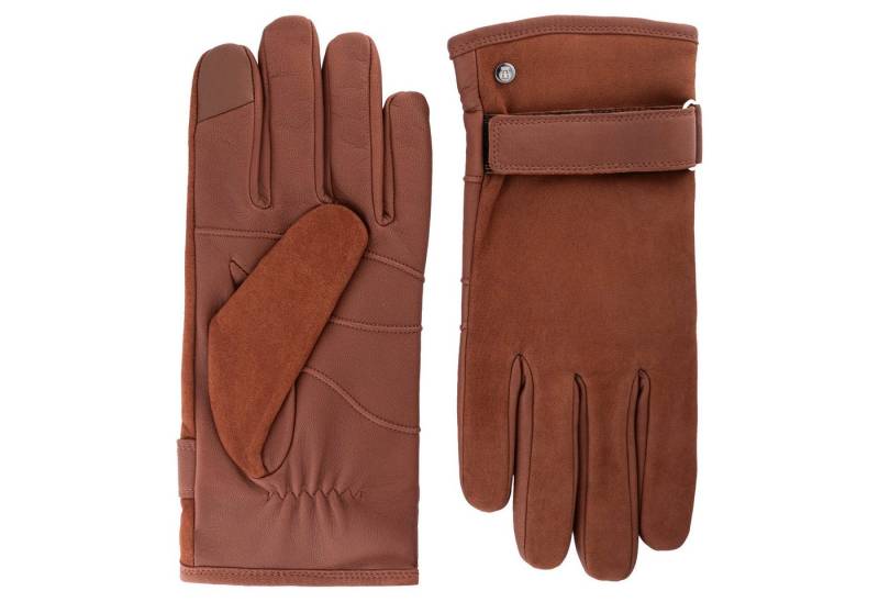 Roeckl Lederhandschuhe Bregenz Velourshandschuhe mit Klettverschluss von Roeckl