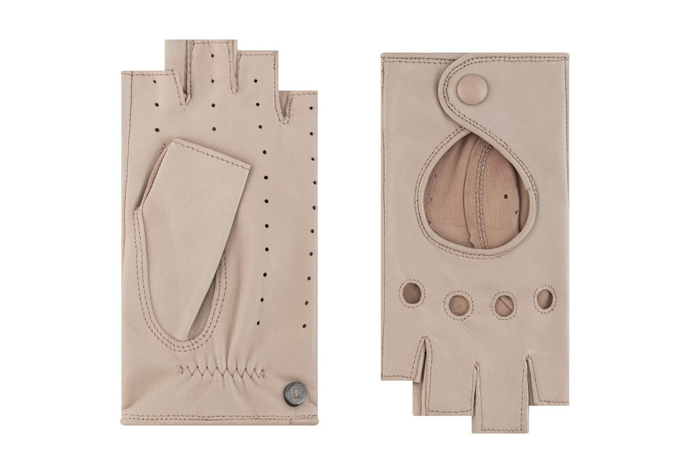 Roeckl Lederhandschuhe FLORENZ AUTOFAHRER Kurzfingerhandschuh mit Verschluss von Roeckl