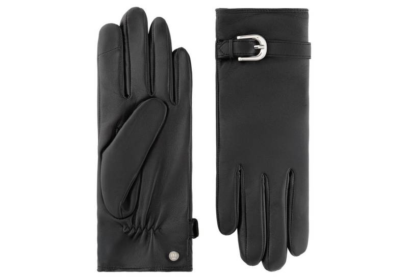 Roeckl Lederhandschuhe Graz Fingerhandschuhe mit Schließen-Detail von Roeckl