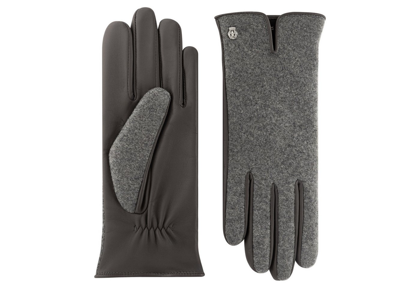 Roeckl Lederhandschuhe Gruenwald Loden-Leder Fingerhandschuhe von Roeckl