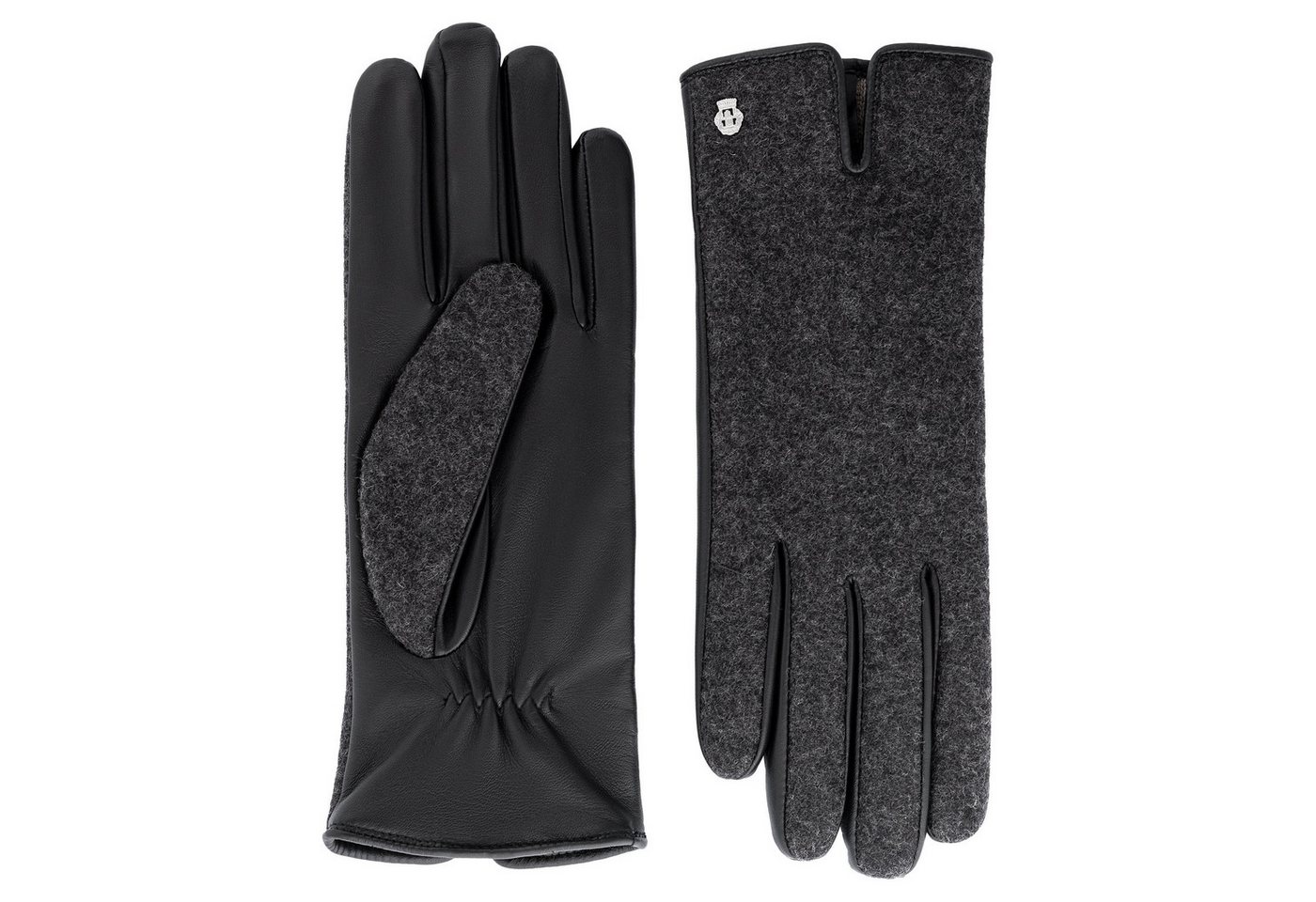 Roeckl Lederhandschuhe Gruenwald Loden-Leder Fingerhandschuhe von Roeckl
