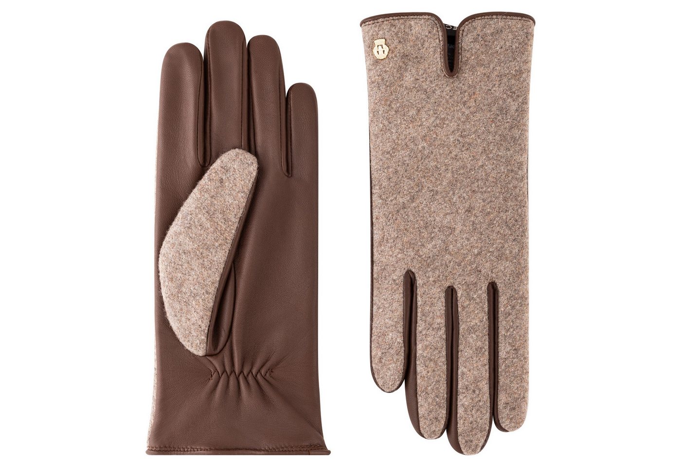 Roeckl Lederhandschuhe Gruenwald Loden-Leder Handschuhe von Roeckl