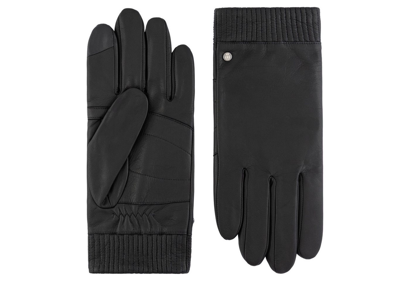 Roeckl Lederhandschuhe STEINFORT Lederhandschuhe mit Strickbündchen von Roeckl