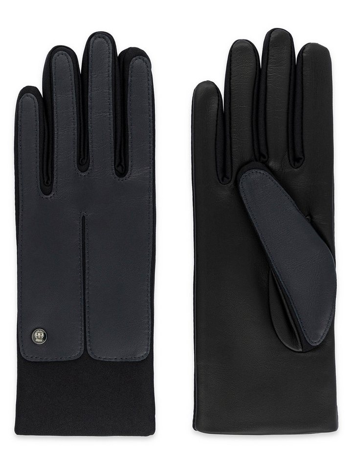 Roeckl Lederhandschuhe Stockholm Touch Fingerhandschuhe mit Fleece Futter von Roeckl