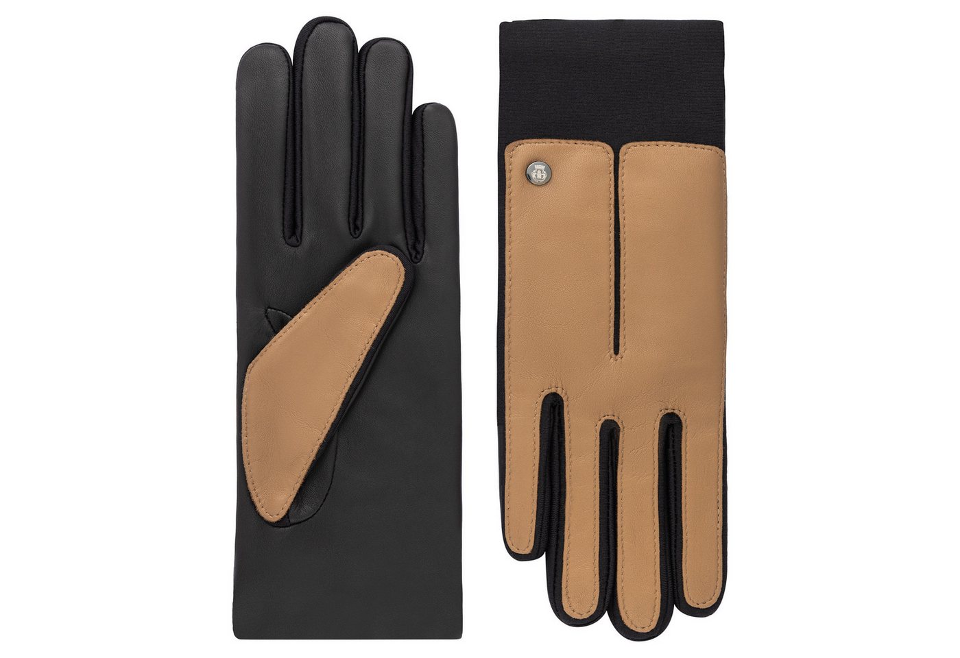 Roeckl Lederhandschuhe STOCKHOLM TOUCH Fingerhandschuhe mit Fleece Futter von Roeckl