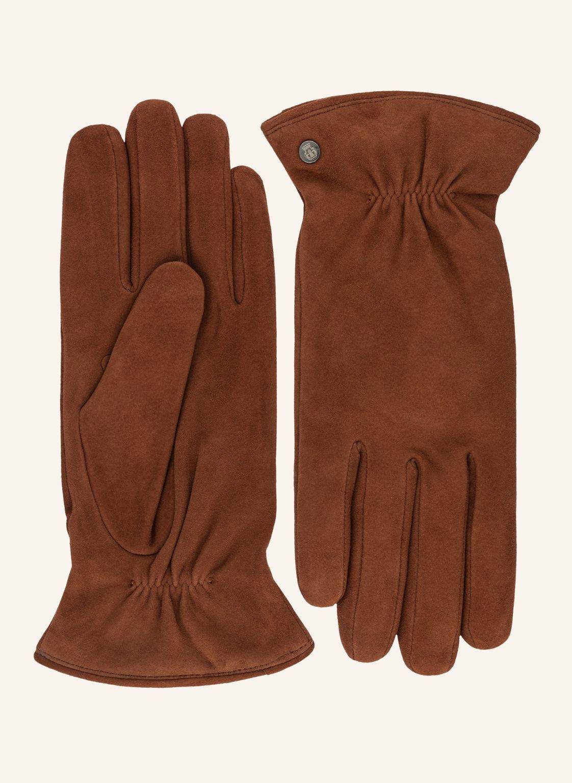 Roeckl Lederhandschuhe Strassburg Mit Woll-Futter braun von Roeckl