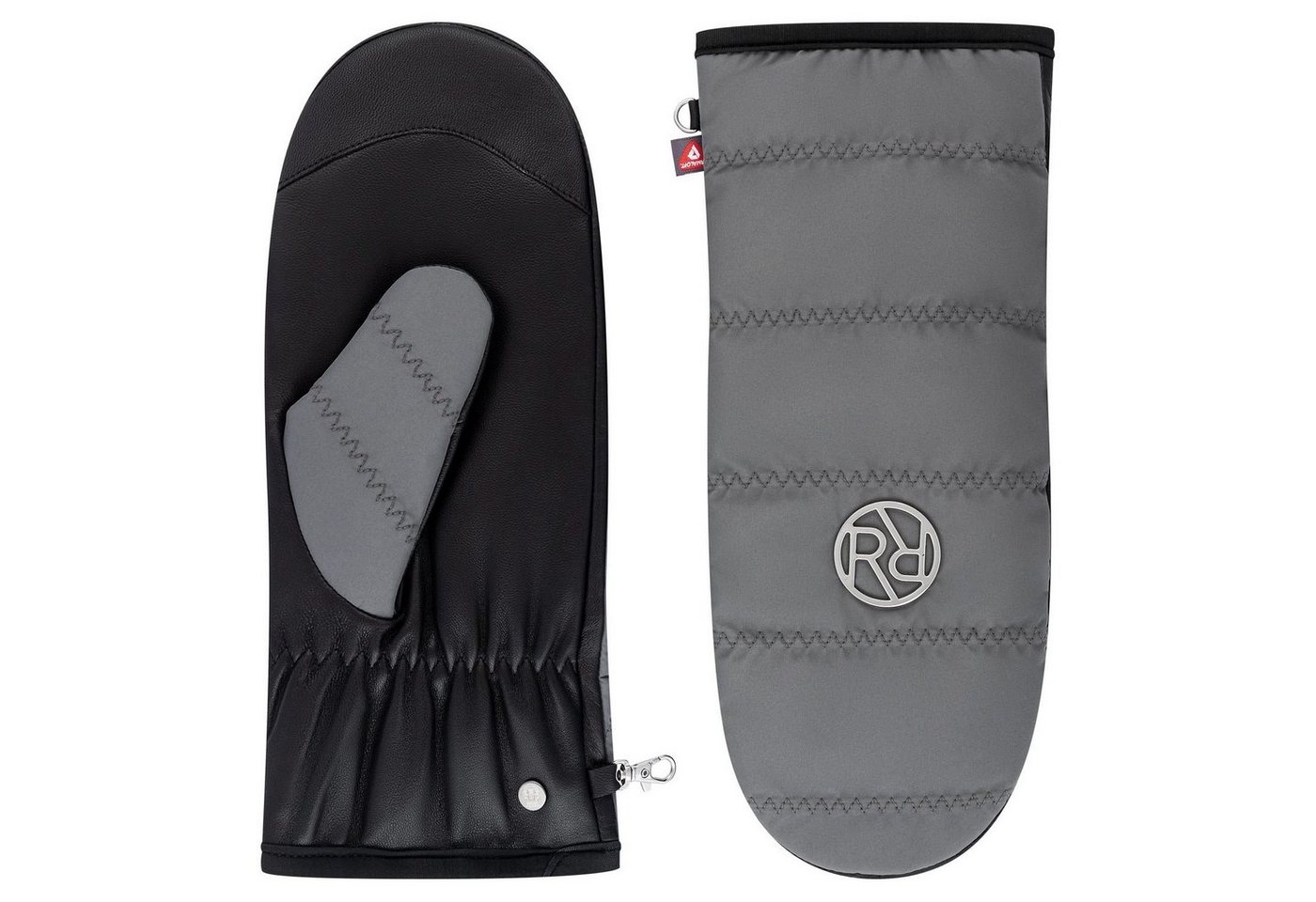 Roeckl Lederhandschuhe modischer Damen Stepp-Leder-Fäustling Tana mit Touch von Roeckl