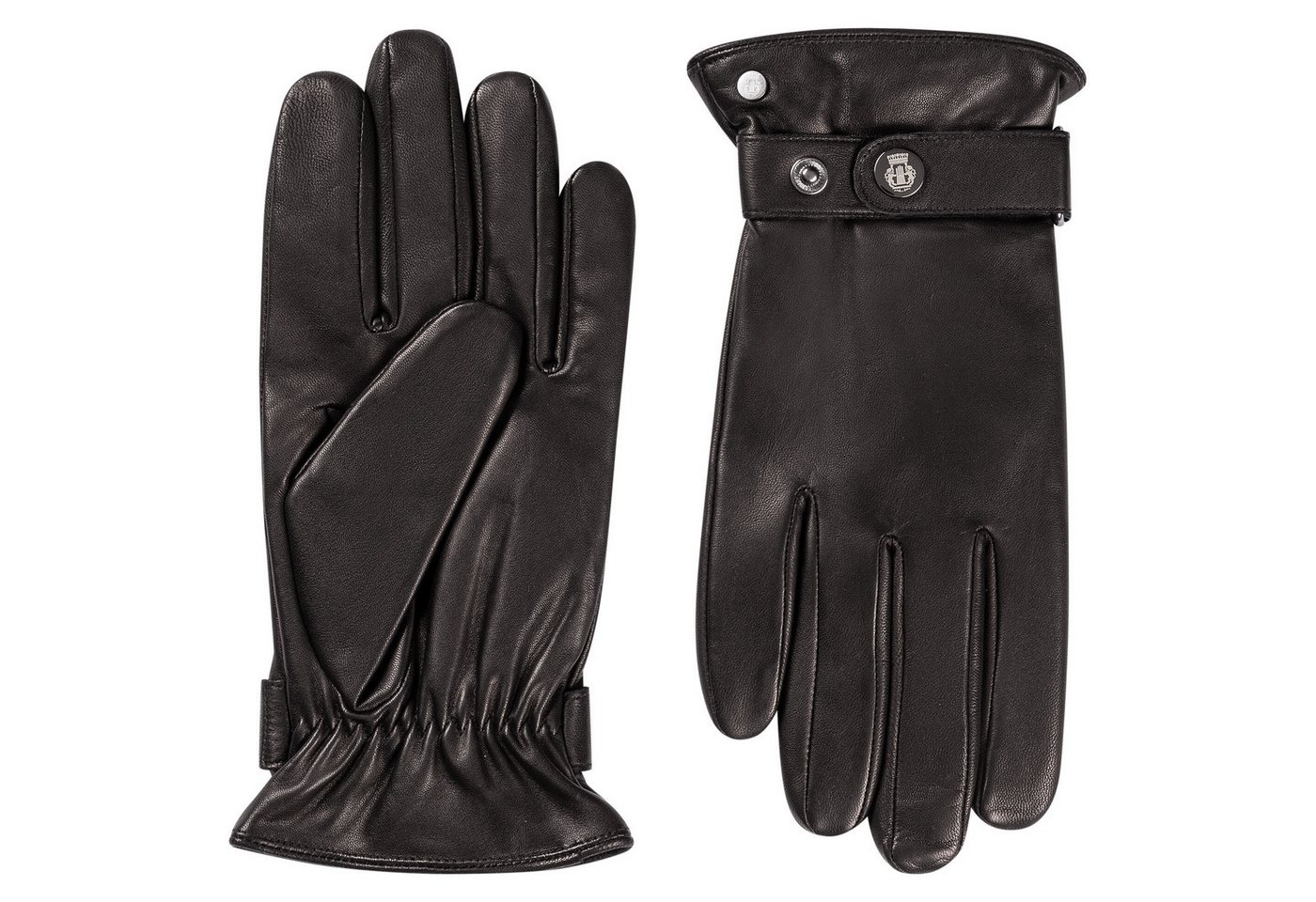 Roeckl Lederhandschuhe Trier Fingerhandschuhe mit Druckknopfverschluss von Roeckl