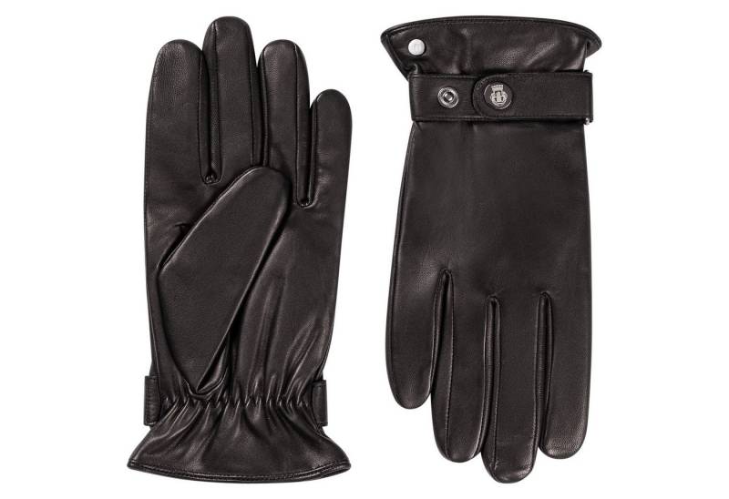 Roeckl Lederhandschuhe Trier Fingerhandschuhe mit Druckknopf Verschluss von Roeckl