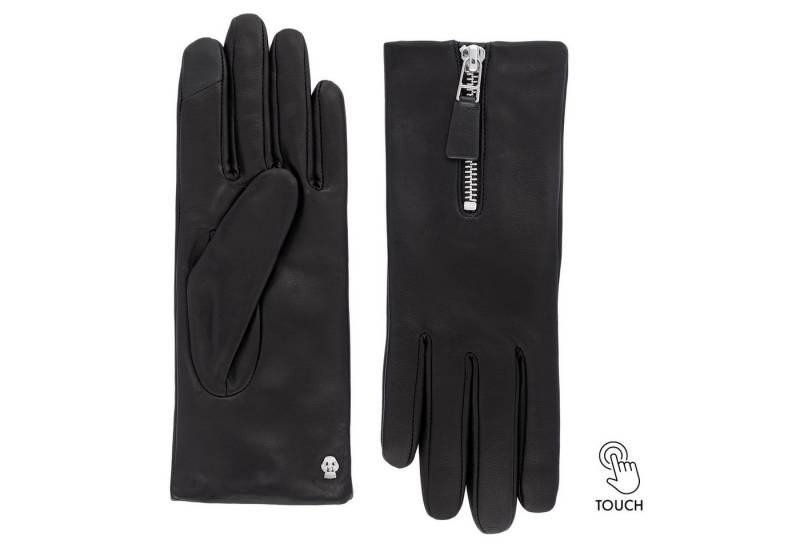 Roeckl Lederhandschuhe York Touch Fingerhandschuhe mit Reißverschluss von Roeckl