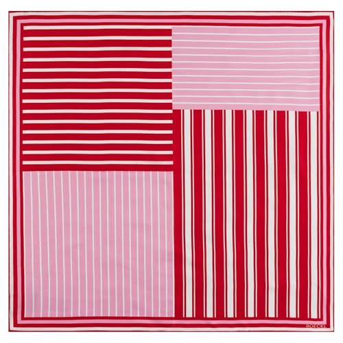 Roeckl Nickituch Coloured Stripes 53x53 Farbe poppy red von Roeckl