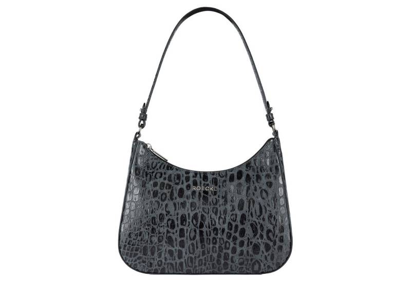 Roeckl Schultertasche Cleo small Croco silver Taschen Roeckl (kein Set, kein Set) von Roeckl