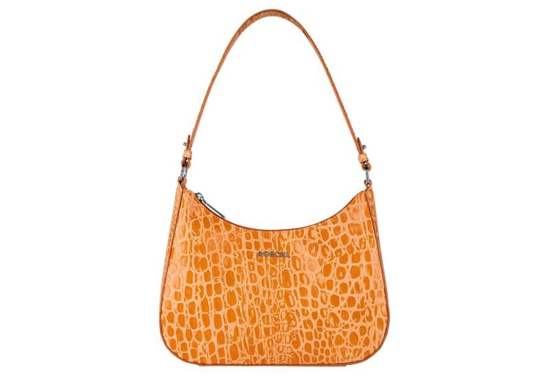 Roeckl Schultertasche Cleo small Croco silver von Roeckl