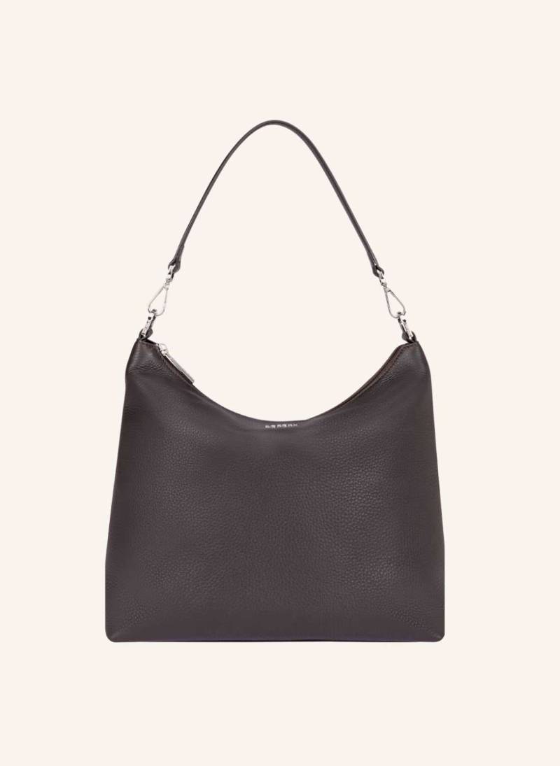 Roeckl Schultertasche Diana Grained Medium Grained braun von Roeckl