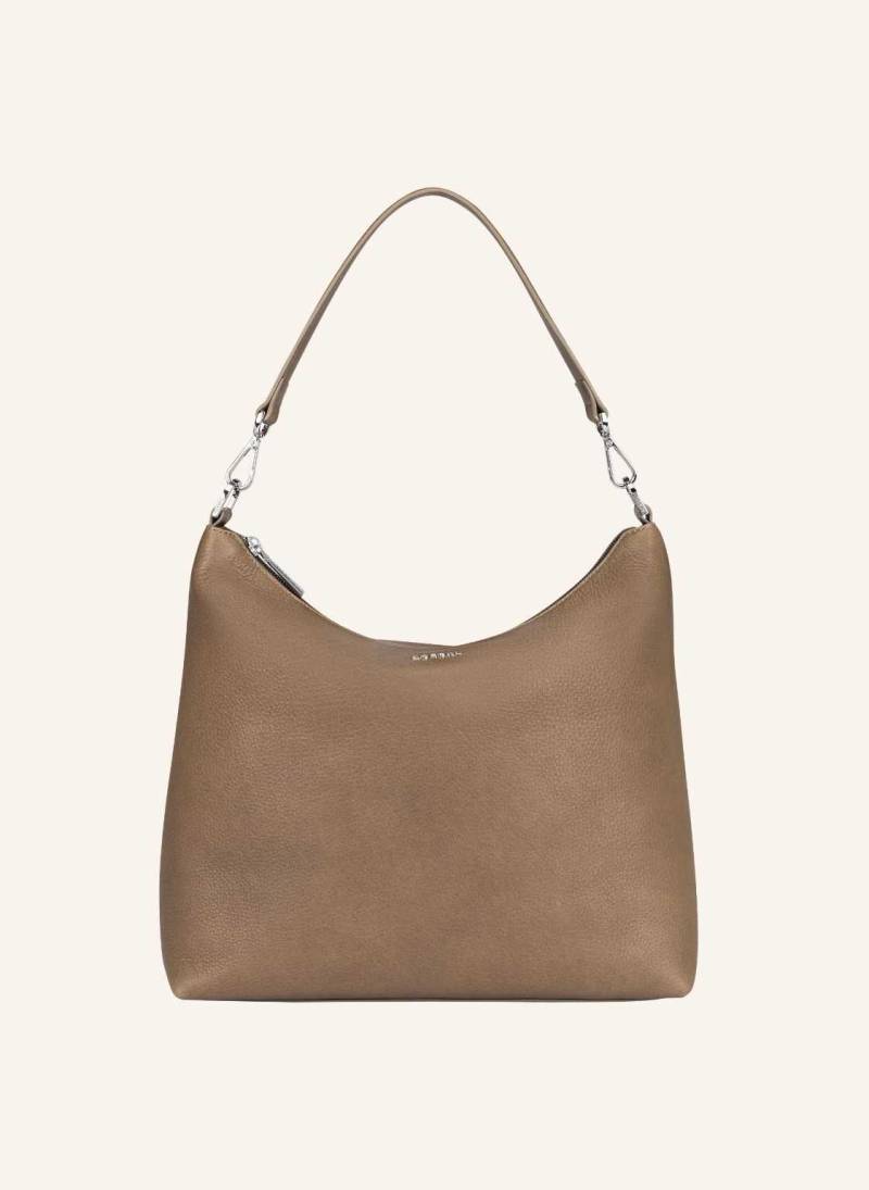 Roeckl Schultertasche Diana Grained Medium Grained braun von Roeckl