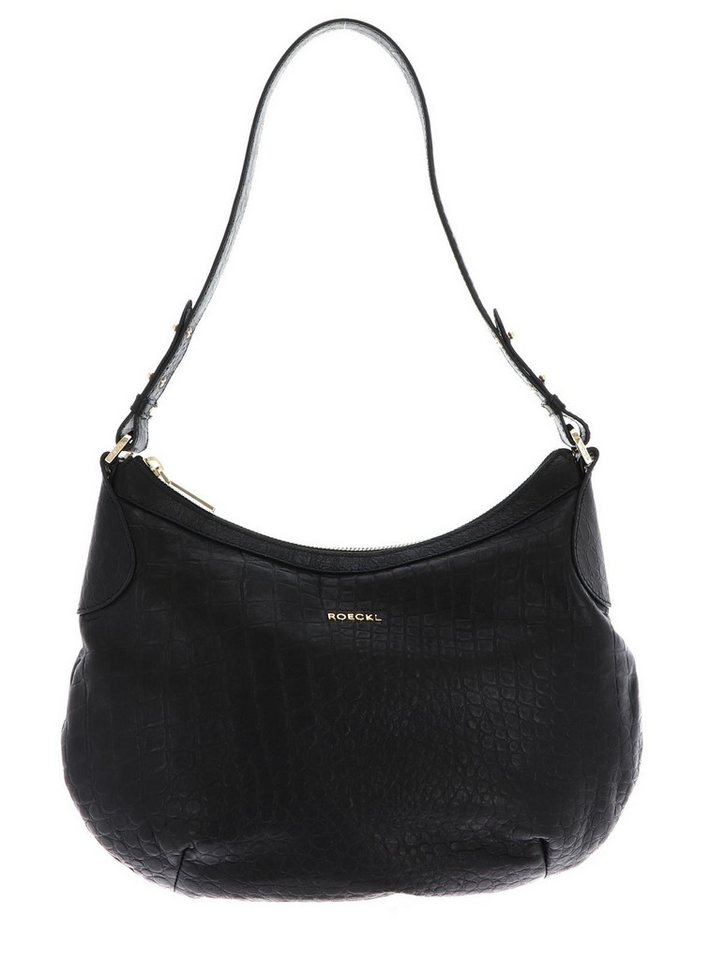 Roeckl Schultertasche Shoulderbag Croco, aus echtem Schafsleder von Roeckl