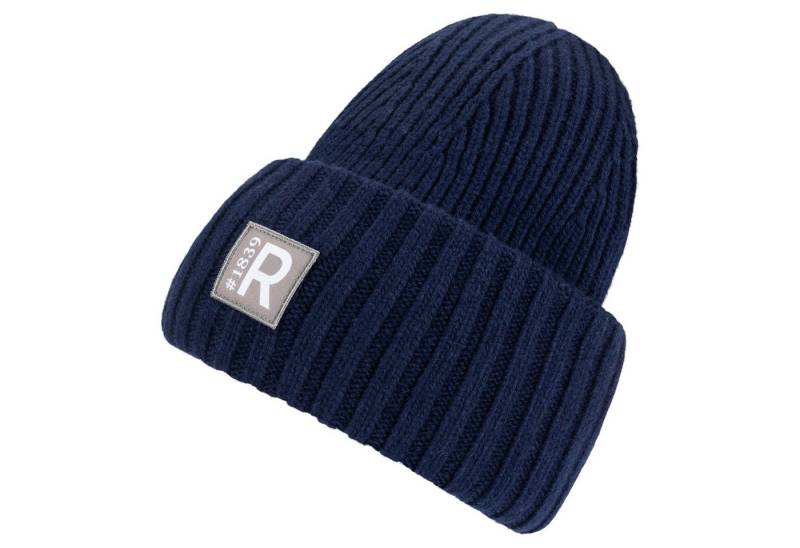 Roeckl Strickmütze URBAN MÜTZE Sportive Rippstrickmütze mit Logopatch von Roeckl