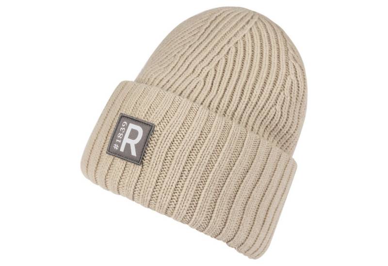 Roeckl Strickmütze URBAN Mütze Sportive Rippstrickmütze mit Logopatch von Roeckl