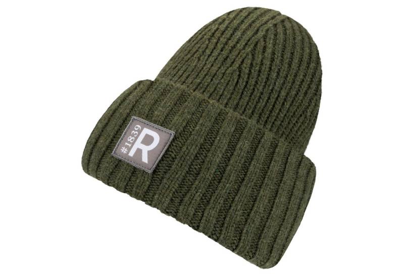 Roeckl Strickmütze URBAN MÜTZE Sportive Rippstrickmütze mit Logopatch von Roeckl