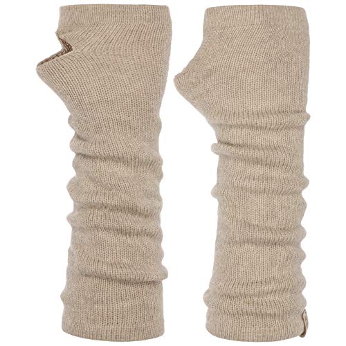 Roeckl Stulpen mit Kaschmir Armstuplen Handschuhe Strickhandschuhe Halbhandschuhe (One Size - hellbeige) von Roeckl