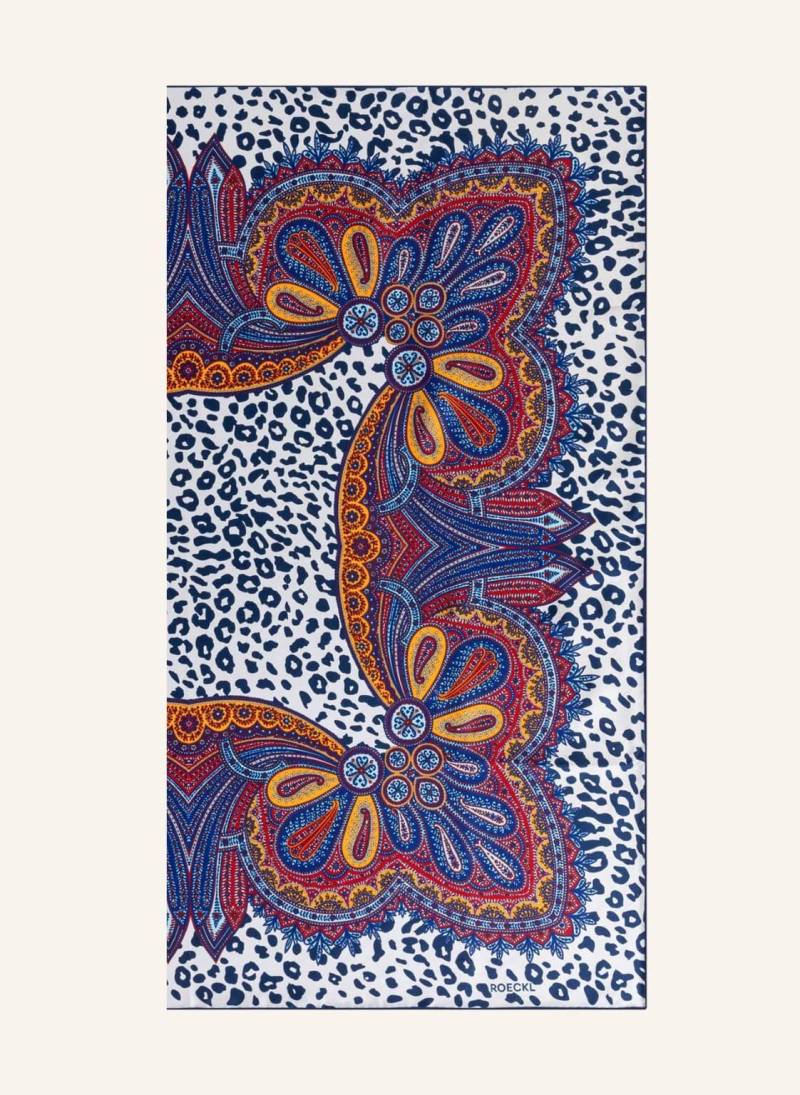 Roeckl Seidentuch Wild Frame blau von Roeckl