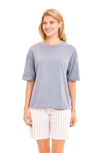 Rösch Basic Pyjamashirt Kurzarm im sportiven Look 1884819 38, 16861 von Rösch
