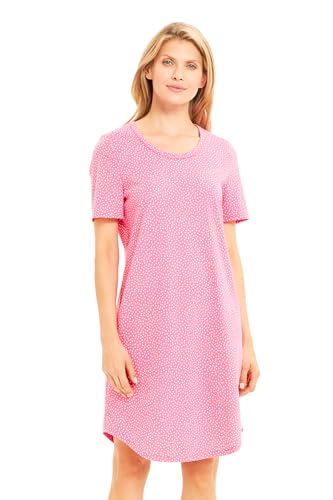 Rösch Nachthemd im Tupfendruck Pink 100% Baumwolle 1243015 44 16394 von Rösch