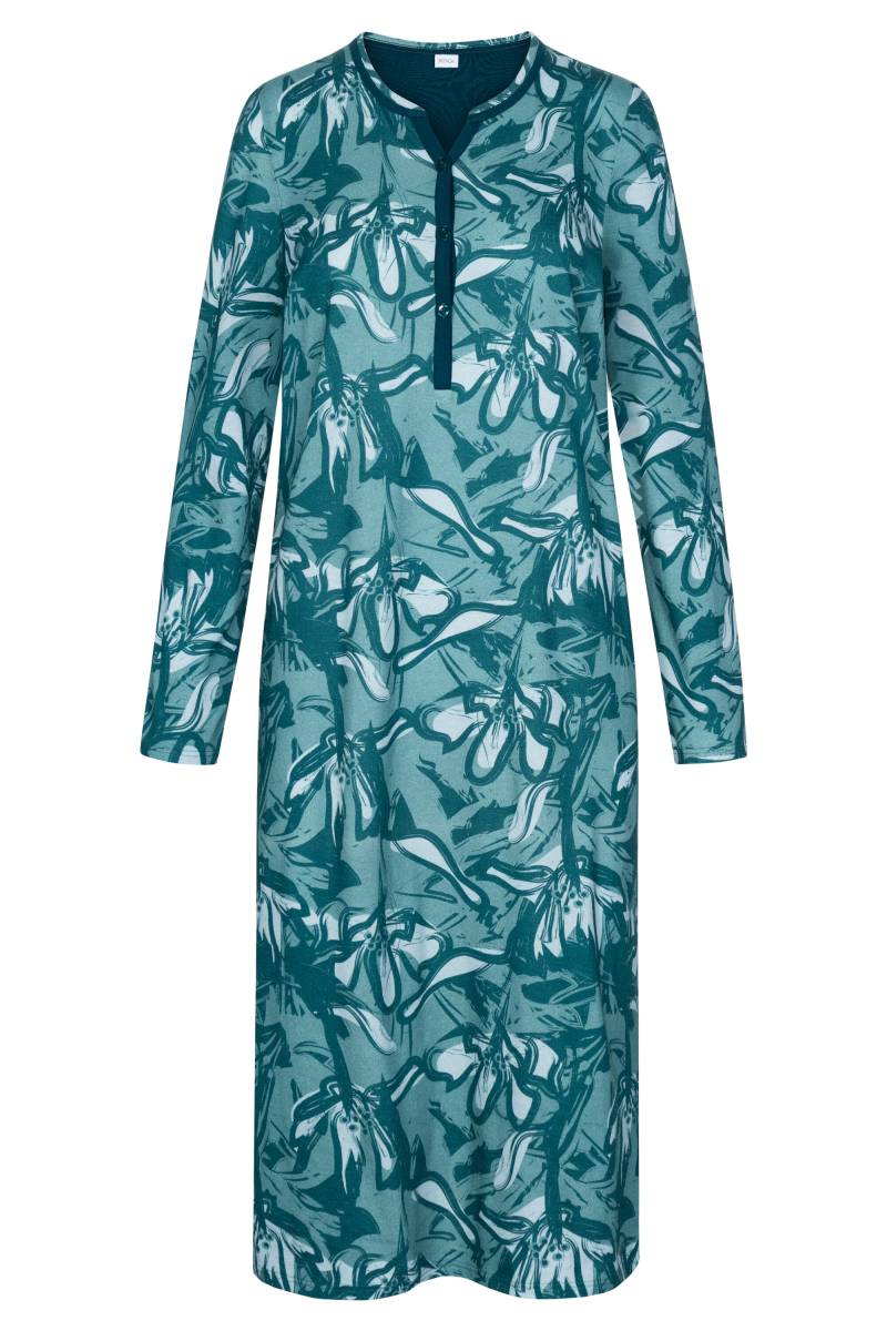 Rösch - Nightdress 1233562 petrol flowers - Gr. - 44 von Rösch