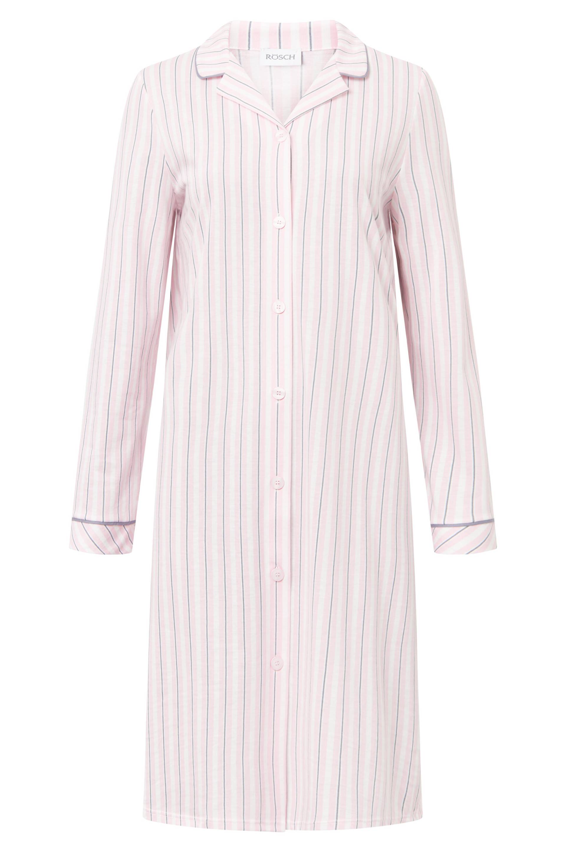 Rösch - Nightdress 1884813 rose stripe - Gr. - 46 von Rösch