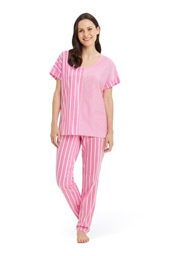 Rösch Pyjama im Streifen-Mix 100% Baumwolle 1253274 40, 16543 von Rösch