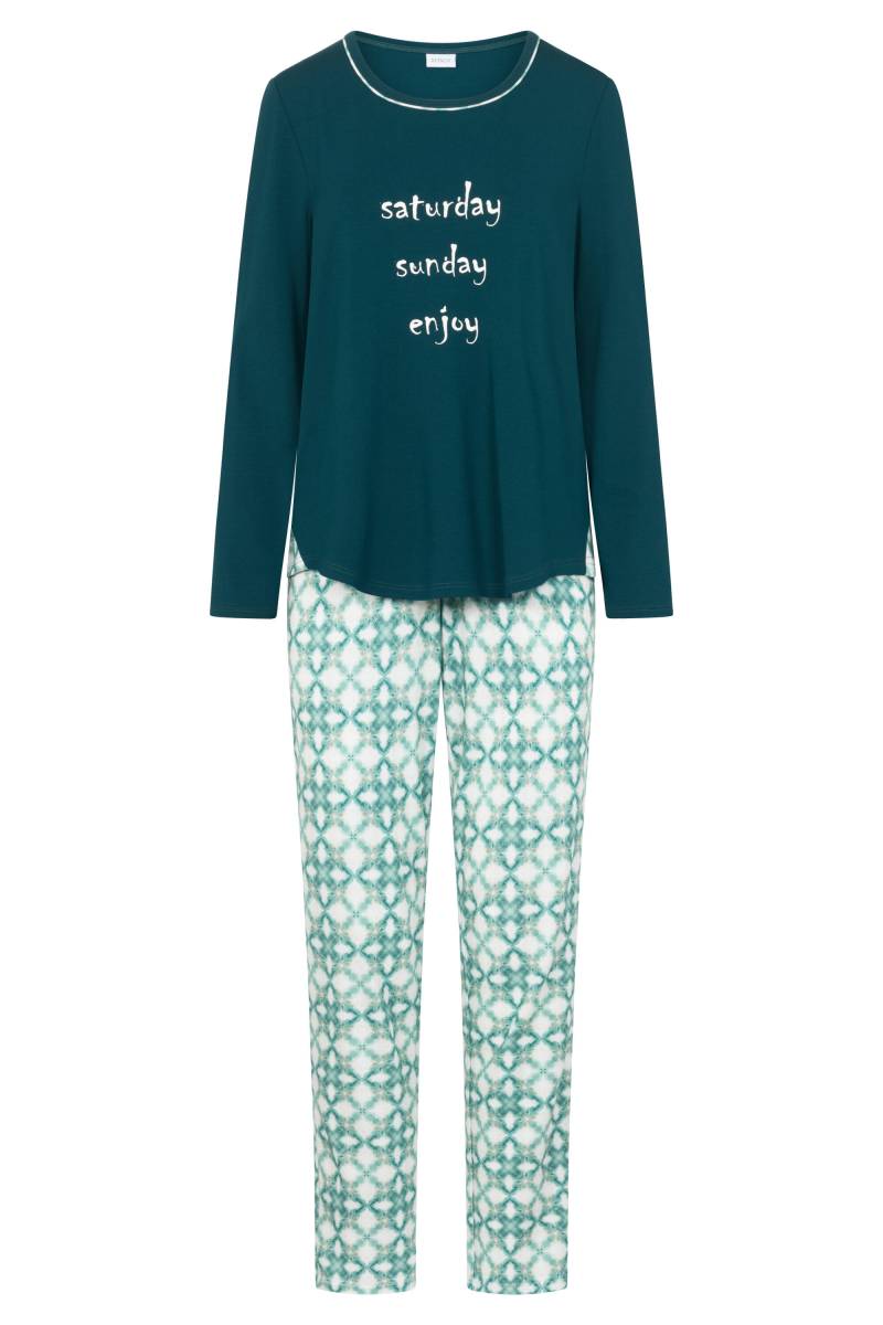 Rösch - Pyjamas 1233555 petrol graphic - Gr. - 44 von Rösch