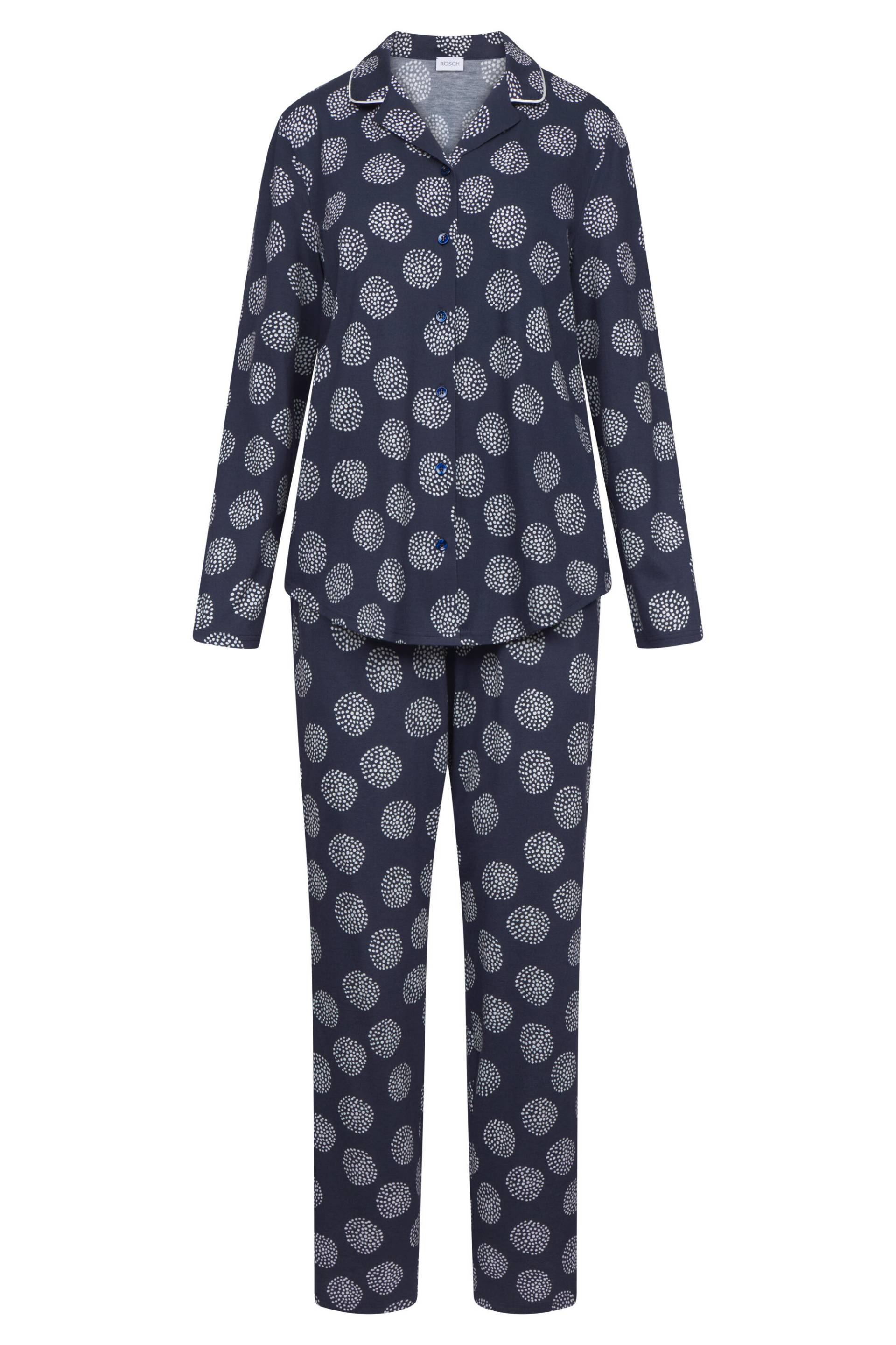 Rösch - Pyjamas 1253727 navy dots - Gr. - 46 von Rösch