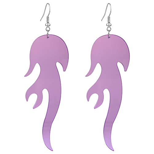 RofYof Flamme Ohrringe Lustige Acryl Flamme Ohrringe Punk Feuer Element Ohrringe für Frauen Mädchen Gothic Cosplay Halloween Schmuck Geschenke, Acryl RofYof Flamme Ohrringe Lustige Acryl Flamme Ohrringe Punk Feuer Element Ohrringe für Frauen Mädchen Gothic Cosplay Halloween Schmuck Geschenke, Acryl von RofYof