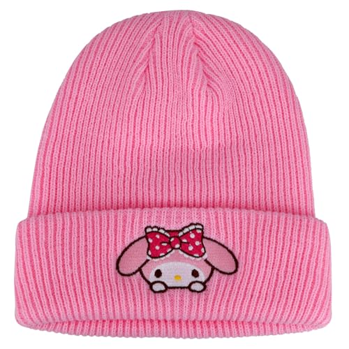 Roffatide Anime Beanie Hut Kawaii Lolita JK Caps Winter Strickmütze für Jungen Mädchen Gestickte Beanie Mütze Rosa von Roffatide
