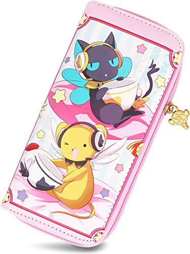 Roffatide Anime Cardcaptor Sakura Geldbörsen für Frauen Kunstleder Pink Long Wallet Damen Geldbörse Roffatide Anime Cardcaptor Sakura Geldbörsen für Frauen Kunstleder Pink Long Wallet Damen Geldbörse von Roffatide