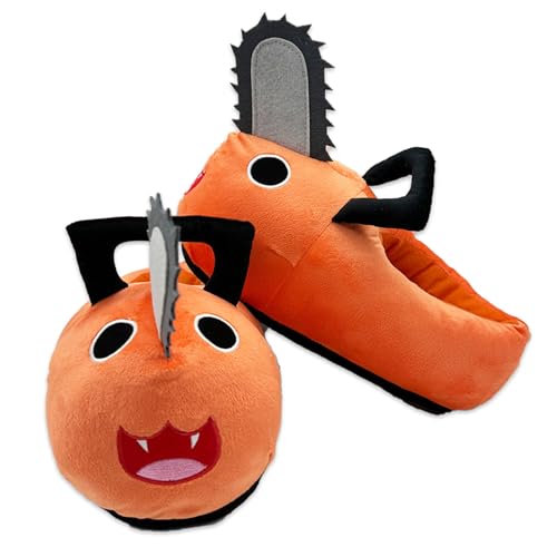 Roffatide Anime Chainsaw Man Fuzzy Hausschuhe Pochita Nette Haus Hausschuhe Geschlossene Zehe Open Back Schaum Denji Hausschuhe mit Gummisohle für Frauen Mann One Size Roffatide Anime Chainsaw Man Fuzzy Hausschuhe Pochita Nette Haus Hausschuhe Geschlossene Zehe Open Back Schaum Denji Hausschuhe mit Gummisohle für Frauen Mann One Size von Roffatide