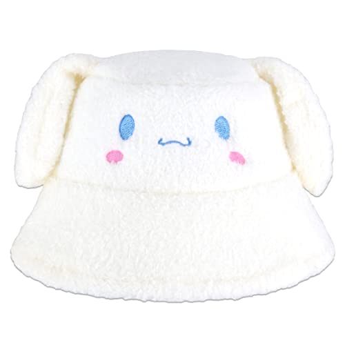 Roffatide Anime Cinnamoroll Eimer Hut für Jungen Mädchen Baumwolle Stickerei faltbar Sonnenhut Angeln Strand Hut von Roffatide