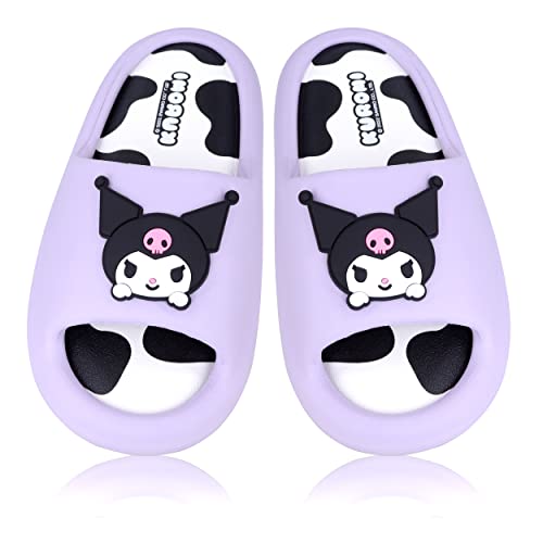 Roffatide Anime Cinnamoroll My Melody Kuromi Pantoffeln für Frauen Rutschfeste Badesandalen Kuh Druck Gummipantoffeln Hausschuhe Lila 39/40 Roffatide Anime Cinnamoroll My Melody Kuromi Pantoffeln für Frauen Rutschfeste Badesandalen Kuh Druck Gummipantoffeln Hausschuhe Lila 39/40 von Roffatide