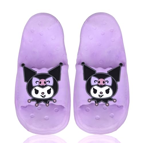 Roffatide Anime Cinnamoroll My Melody Kuromi Slides für Mädchen Hausschuhe Rutschfeste Badesandalen Gummipantoffeln Lila 37/38 Roffatide Anime Cinnamoroll My Melody Kuromi Slides für Mädchen Hausschuhe Rutschfeste Badesandalen Gummipantoffeln Lila 37/38 von Roffatide