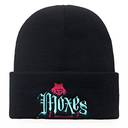 Roffatide Anime Cyberpunk Edgerunners Beanie Hut Moxes Skull Caps Winter Strickmütze für Jungen Mädchen Gestickte Beanie Mütze von Roffatide