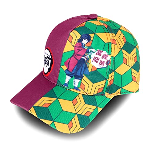 Roffatide Anime Dämonentöter Baseballmütze mit Kamado Tomioka Giyuu bedruckt Verstellbare Vatermütze aus Baumwolle Roffatide Anime Dämonentöter Baseballmütze mit Kamado Tomioka Giyuu bedruckt Verstellbare Vatermütze aus Baumwolle von Roffatide