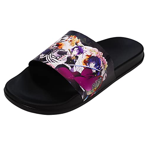 Roffatide Anime Demon Slayer Hausschuhe Badezimmer Hausschuhe Rutschfeste Duschrutsche Sandale Innen- und Außenhausschuhe für Unisex 40-41 von Roffatide