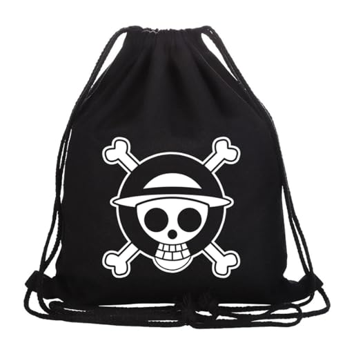 Roffatide Anime Drawstring Tasche Bedruckt Sport Sackpack Leinwand Drawstring Rucksack String Tasche schwarz B Roffatide Anime Drawstring Tasche Bedruckt Sport Sackpack Leinwand Drawstring Rucksack String Tasche schwarz B von Roffatide
