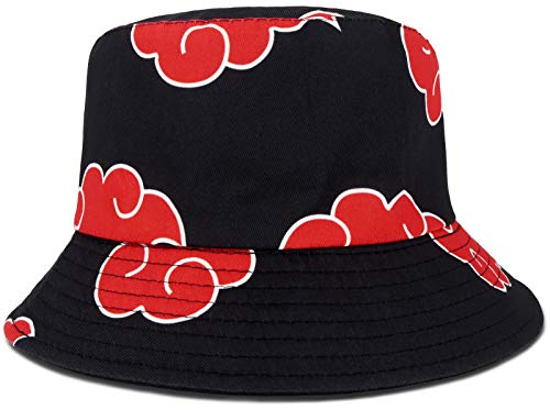 Roffatide Fischerhüte All Over Print Angelhut Reversible Double Side Wear Bucket Hut Schwarz von Roffatide
